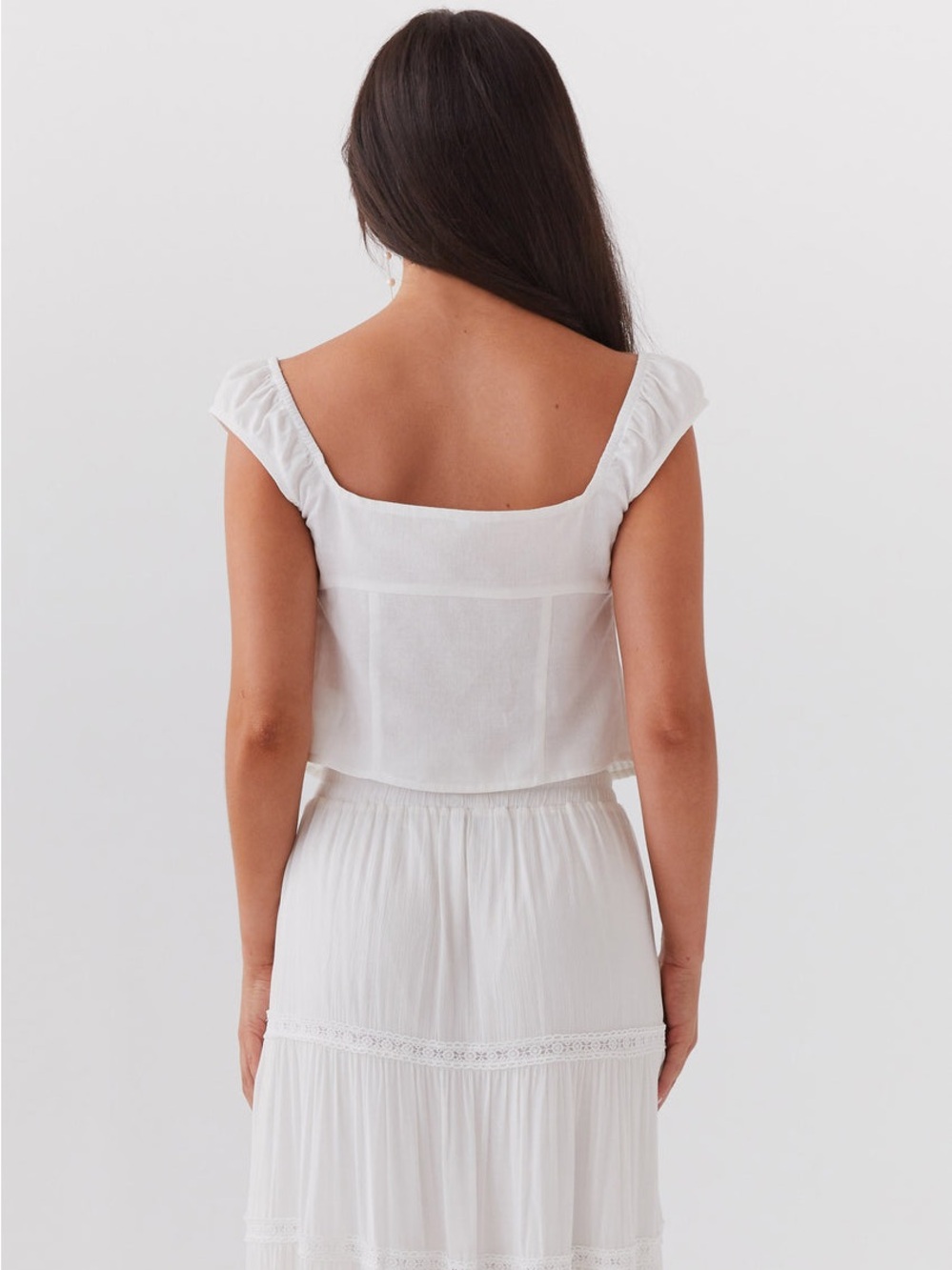 Peppermayo Xanthe Bustier Top in Ivory Mist Size 2 NWT - Picture 3 of 12